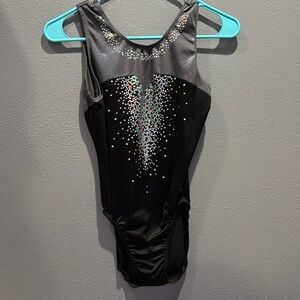 black with sequence leotard